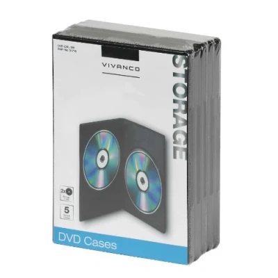 Abbildung von Vivanco 31718, DVD Bögen, 2 Scheiben, Sort, 190 mm, 136 73 mm