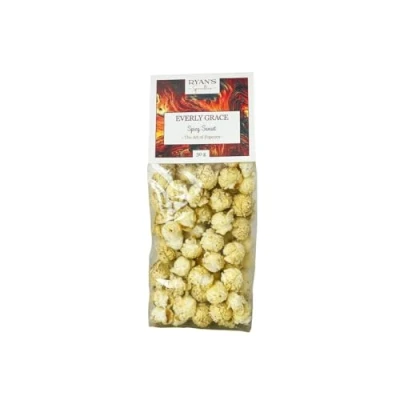 Abbildung von Everly Grace Popcorn Spicy Sunset, 30 g Tüten mit BBQ Gewürz aus unserer Manufaktur in Augsburg, Deutschland