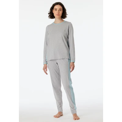 Abbildung von Schiesser Casual SET Nachtwäsche Set, Damen, Größe: 36, Dunkelgrau mel