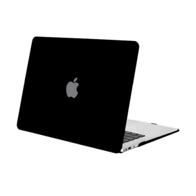 Abbildung von MOSISO Hülle Ultra Slim Plastik Hartschale Schutzhülle Snap Case Kompatibel mit MacBook Air 11 Zoll (A1370 &amp; A1465), Schwarz