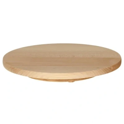Abbildung von Bütic Buchenholz Drehteller, Drehplatte, Drehkabinett, Servierteller, Artikelgröße:40cm Durchmesser