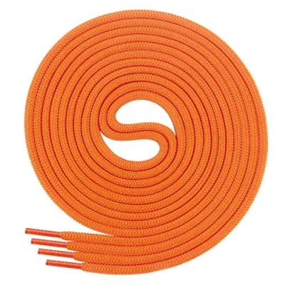 Abbildung von Di Ficchiano Schnürsenkel rund, Rundsenkel für Business und Lederschuhe, reißfester Allroundsenkel, ø 3mm Farbe orange Länge 70cm