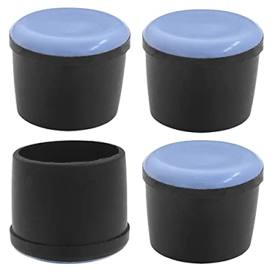 Abbildung von cyclingcolors 4X Stuhlkappen rund mit PTFE gleitfläche fusskappen teflongleiter Kappen rohre (12mm)