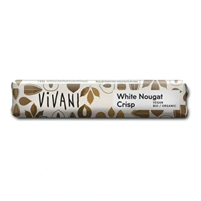 Abbildung von Vivani White Nougat Crisp Riegel mit Reisdrink 35 g 18er Pack