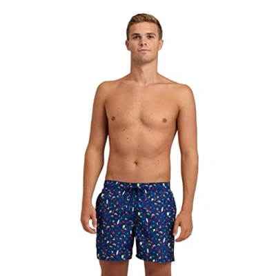 Abbildung von Arena ALLOVER Badeshorts, Herren, Größe: Large, Navy multi