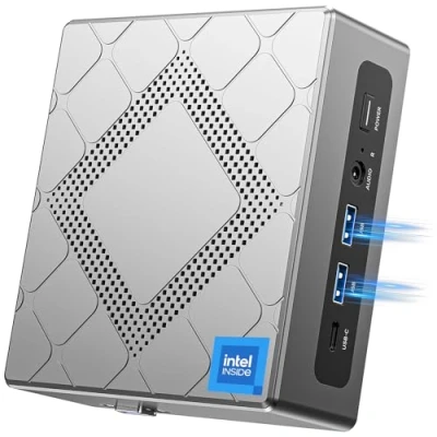 Abbildung von NiPoGi CK10 Mini PC 32 GB DDR4 RAM, Ιntel i5 12450H (bis zu 4,4GHz, 8C/12T) WiFi 6, 1024 (1 TB) NVME SATA SSD Desktop Computer, 4K UHD Triple Display/BT 5.2/USB 3.2 für Büro/Geschäft
