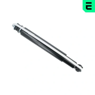 Abbildung von OPTIMAL A 1829G Stoßdämpfer Hinterachse Gasdruck Zweirohr federtragender Dämpfer unten Auge, oben Stift M10x1,25 OPEL: Astra F CC, Kadett E CC