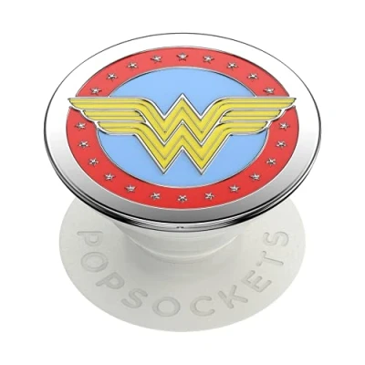Abbildung von PopSockets PopGrip Ausziehbarer Sockel und Griff mit einem Austauschbarem Top für Smartphones Tablets Wonder Woman Enamel