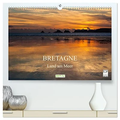 Abbildung von Bretagne Land am Meer (hochwertiger Premium Wandkalender 2025 DIN A2 quer), Kunstdruck in Hochglanz
