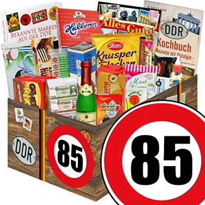 Abbildung von Geschenk Süß/DDR Paket/Geburtstag 85 / Idee Vater