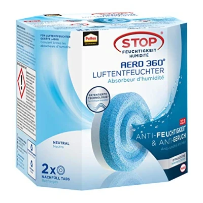 Abbildung von Pattex Luftbefeuchter Luftentfeuchter Aero 360 Grad 2x450g Nachfüller