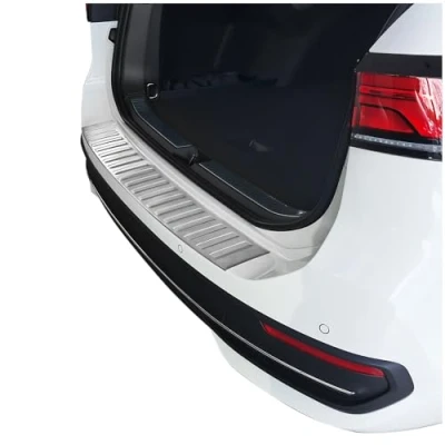 Abbildung von tuning art BL1048 Ladekantenschutz mit Abkantung passend für VW Passat B9 Variant Kombi 2024 , Farbe:Silber