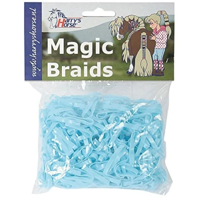 Abbildung von Harry&#039;s Horse Einflechtgummis Magic Braids Beutel Licht Blau One Size Agradi.deVerkauft von Agradi