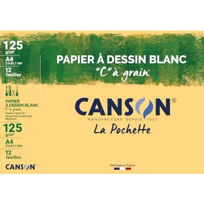 Abbildung von Canson C à Grain Zeichentasche 12 Blatt) 21 x 29 cm 125 g