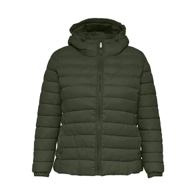 Abbildung von ONLY CARMAKOMA Damen CARTAHOE Hood Jacket OTW NOOS Steppjacke, Forest Night, M 46/48