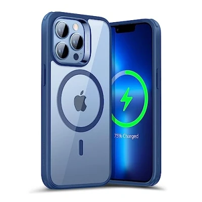 Abbildung von ESR für iPhone 13 Pro Hülle, kompatibel mit MagSafe, stoßfester Militärnorm Schutz, vergilbungsbeständig, magnetische Handyhülle Pro, Classic Series, Klares Blau