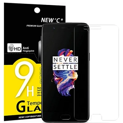 Abbildung von NEW&#039;C 3 Stück, Panzer Schutz Glas für Oneplus 5, Frei von Kratzern, 9H Härte, HD Displayschutzfolie, 0.33mm Ultra klar, Ultrabeständig