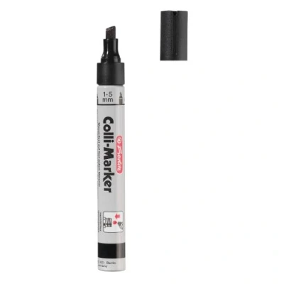 Abbildung von Herlitz 10845360 Colli Marker 1 5mm Keilsp. 10er Packung, schwarz, permanent