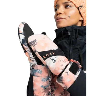 Abbildung von Roxy Jetty Fingerhandschuh, Damen, Größe: Large, Pink
