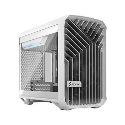 Abbildung von Fractal Design Torrent Nano White Computer Case TG Tempered Glass Clear Tint, Mini