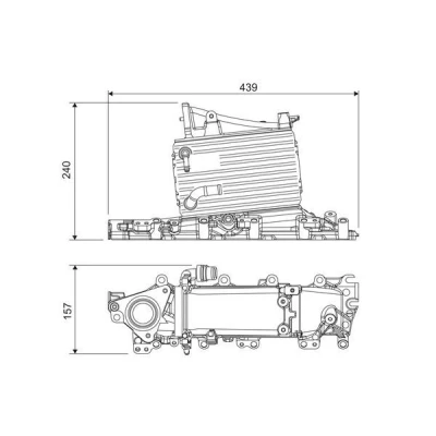 Abbildung von VALEO 818684 Ladeluftkühler ohne AGR Ventil AUDI: A4 B8 Avant, A6 C7 Limousine