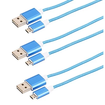 Abbildung von Callstel Smartphone Ladekabel: Lade /Datenkabel Micro USB mit beidseitigen Steckern, 1m, 3er Set (Handy Ladekabel Samsung, Samsung A5, Festplatten Adapter)