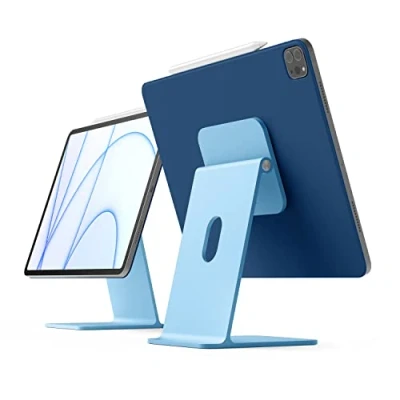 Abbildung von elago Premium Magnetischer Ständer Kompatibel mit iPad Pro 12.9 Zoll [5., 4. Gen], 11 [3., 2. Air 10.9 Mini 8.3 [6. Gen] (Hellblau)