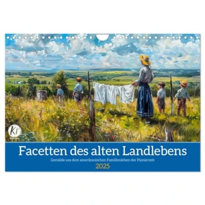 Abbildung von Facetten des alten Landlebens (Wandkalender 2025 DIN A4 quer), CALVENDO Monatskalender