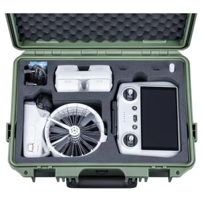 Abbildung von Lykus Titan FP110 Wasserdicht Tasche/Koffer/Case für DJI Flip Drohne und RC 2/RC N3, Unterstützung bis zu 7 Akkus [NUR Koffer]