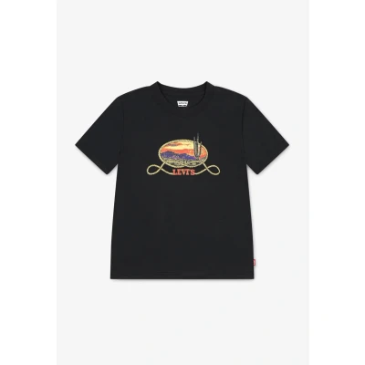 Abbildung von Levi&#039;s Teenager Cactus In The Sunset T Shirt Herren Schwarz /