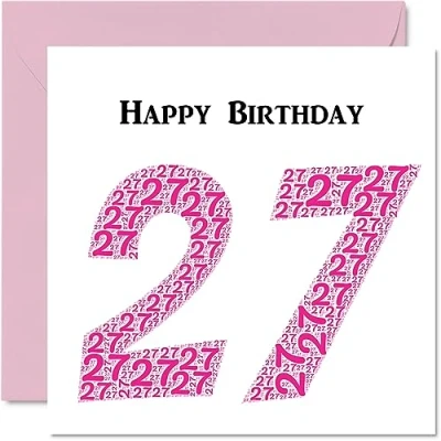 Abbildung von lustige Geburtstagskarte zum 25. Geburtstag für Frau Shapecloud Happy Birthday Karte Sohn, Tochter, Bruder, Schwester, Onkel, Tante, Nichte, Neffe, Cousin, 145 mm x Grußkarten,