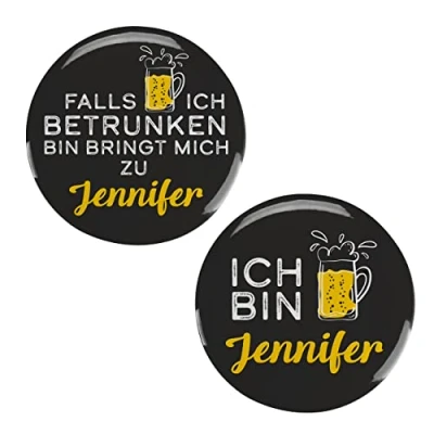 Abbildung von Lustapotheke® Scherzartikel Paare Button Set Wenn ich betrunken Bin
