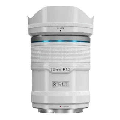 Abbildung von SIRUI Sniper 33 mm Autofokus Objektiv, F1.2 Weitwinkel APS C Kameraobjektiv (Z Mount, weiß)