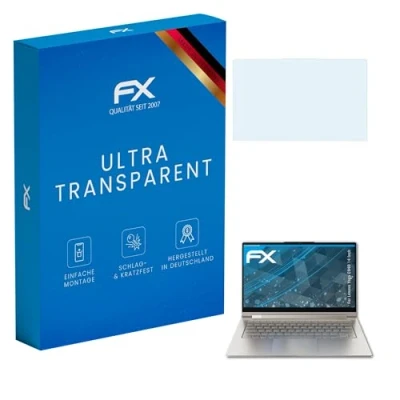 Abbildung von atFoliX Schutzfolie kompatibel mit Lenovo Yoga C940 14 Inch Folie, ultraklare FX Displayschutzfolie (2X)