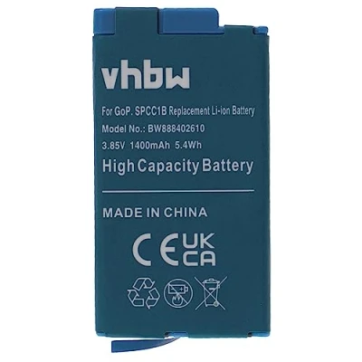 Abbildung von vhbw Akku kompatibel mit GoPro Max, Max 360, ACBAT 001 Videokamera Camcorder (1400mAh, 3,85V, Li Ion)