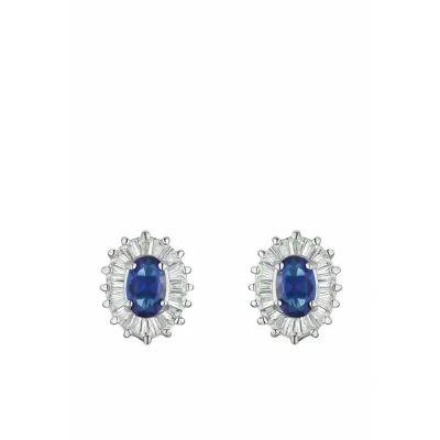 Abbildung von Amor Ohrstecker 925 Sterling Silber Damen Ohrschmuck, mit Zirkonia synth., 1,1 cm, Silber, Kommt in Schmuck Geschenk Box, 2033608