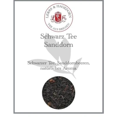 Abbildung von Lerbs &amp; Hagedorn, Schwarz Tee Sanddorn 250g (Ca. 20 Liter) Sanddornbeeren