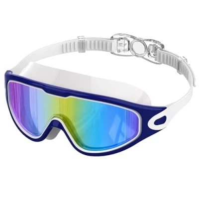 Abbildung von Ambienden Schwimmbrille Unisex Antibeschlag UV Schutz Taucherbrille Erwachsene GroßEr Rahmen HD Linse Professionelles FüR Schwimmen Tauchen Und Wassersport WB