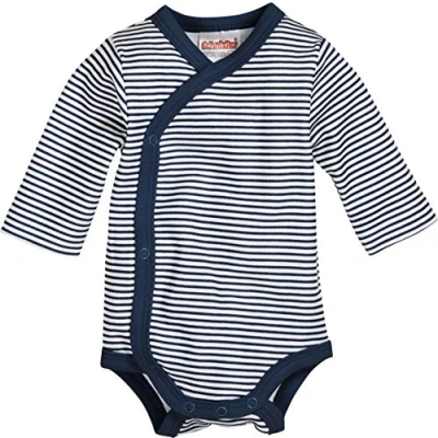 Abbildung von Playshoes Unisex Kinder Wickelbody Ringel 800103, 11 Marine, 56