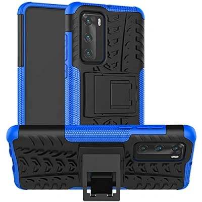 Abbildung von Verco Schutzhülle für Huawei P40 Hülle, Armor Outdoor Handyhülle Case Panzer Hardcase [Cover geeignet Baustelle], Blau