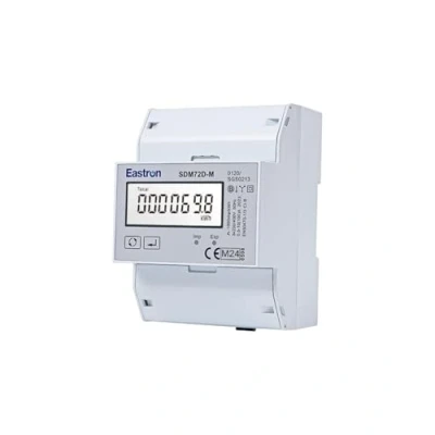 Abbildung von 3 Phasen Zweirichtungs Drehstromzähler [SDM72DM V2] mit RS485 Modbus, S0 Impulsausgang und LCD Display für präzises Import Export Leistungsmonitoring