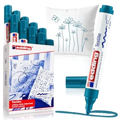 Abbildung von Edding 4500 Textilmarker 2 3mm Orientblau