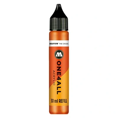 Abbildung von Molotow ONE4ALL Refill Acryl, Farbe 085 dare orange 30 ml, Nachfülltinte für Permanentmarker