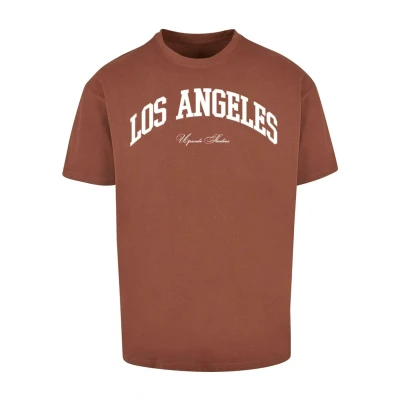 Abbildung von Upscale by Mister Tee L A College Tshirt print, Herren, Größe: XS, Bark