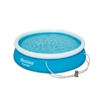 Abbildung von BESTWAY Pool 57274 Fast Set Swimmingpool Rund + Filterpumpe Filter 366x76cm