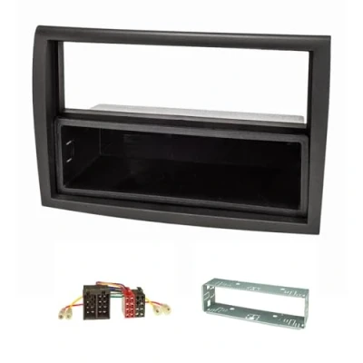 Abbildung von tomzz Audio 2414 073 Radioblende Set kompatibel mit FIAT Ducato Peugeot Boxer Citroen Jumper Relay schwarz Radioadapter ISO Einbauschacht Fzg. Radiovorbereitung