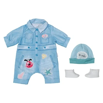 Abbildung von Baby Born Deluxe Puppenkleidung Jeansoverall 43 cm