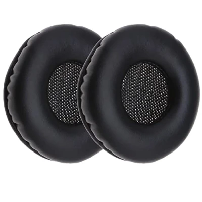 Abbildung von ECSiNG 1 Paar Ohrpolster aus Leder, Memory Schaum, Ersatz kompatibel mit AKG K518 K518DJ K81 K518LE Headset, Schwarz