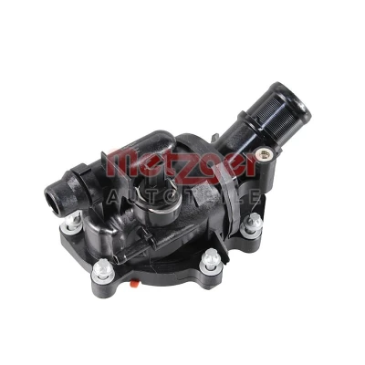 Abbildung von METZGER 4006479 Kühlwasserthermostat 98 mit Dichtung Schnellkupplungen, Klammern, Sensor Kunststoff Gehäuse MERCEDES BENZ: A Klasse