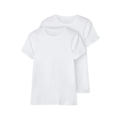 Abbildung von Name it NKMT SLIM 2PACK Tshirt basic für Kinder, Größe: 158/164, Bright white